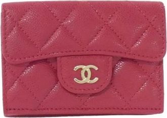 Chanel Pre-owned Wallets, female, Pink, Size: ONE SIZE Pre-owned Vintage Wallet