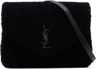 Saint Laurent Pre-owned Saint Laurent Toy Shearling Monogram LouLou Crossbody GUE531648A.0418