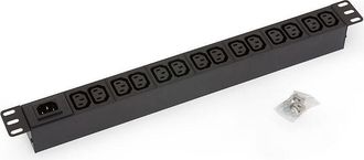 Triton Rab-pd-x10-a1 Regleta De Enchufes 14 C13 1u Negro