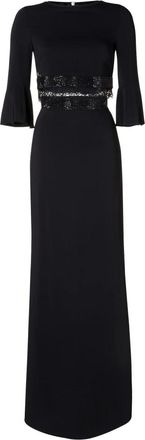 Philipp Plein Lange Jurk Cause you dont think - Dames - Avondkleed - Zwart - S - Katoen - Kleedjes