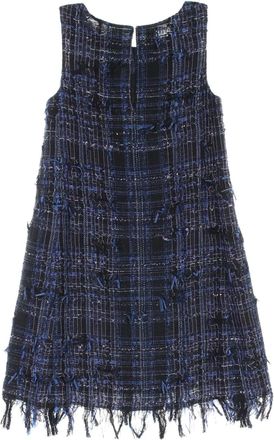 Chanel 1986-1988 tweed mini-jurk - Blauw