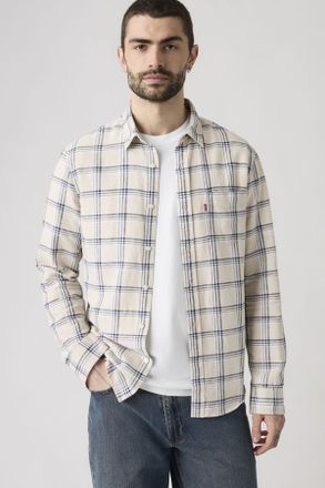 Levi's Sunset Pocket Shirt - Hombre - 2XL - Multicolor / Ishu Plaid Moonbeam Cotton Linen
