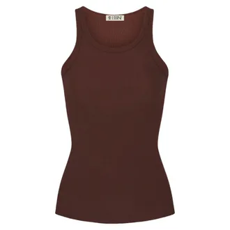&Eacute;terne Mujer, Camisetas, Marr&oacute;n, Talla: L