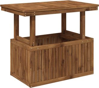 vidaXL Mesa De Caf&eacute; De Jard&iacute;n De Madera De Acacia Altura Ajustable Vidaxl