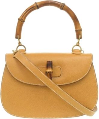 Gucci Pre-owned Handbags, female, Yellow, Size: ONE SIZE Pre-owned Leather gucci-bags