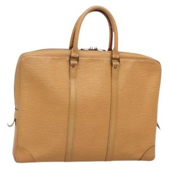 Louis Vuitton Pre-owned Handbags, female, Beige, Size: ONE SIZE Pre-owned Vintage Epi Business Bag