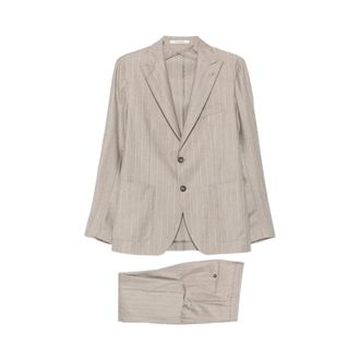 Tagliatore Single Breasted Suits, male, Gray, Size: M Montecarlo Single-Breasted Suit