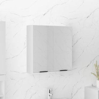 vidaXL Armario De Ba&ntilde;o Con Espejo Blanco 64x20x67 Cm Vidaxl