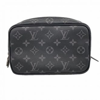 Louis Vuitton Black Gray Pouch (Pre-Owned)