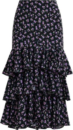 Essentiel Gonna a fiori - Nero