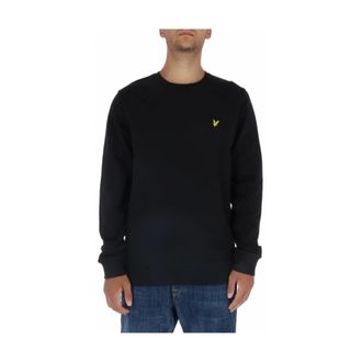 Lyle & Scott Sweatshirts, male, Black, Size: 2XL Crew Neck Sweatshirt Classic Fit