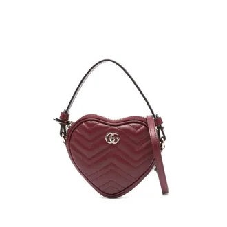 Gucci Mini GG Marmont Heart-shaped Tote Bag