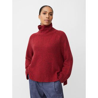 Masai MaFenoria Turtle Neck Sweater in Red Dahlia at Nordstrom, Size Xx-Large