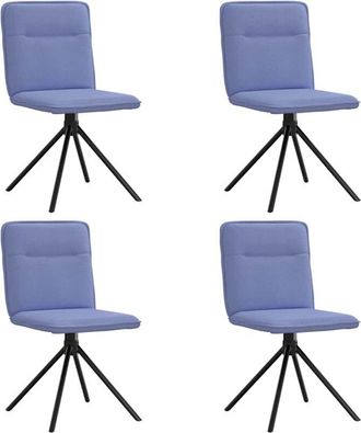 vidaXL Sillas De Comedor 4 Uds Tela Azul Jeans Vidaxl