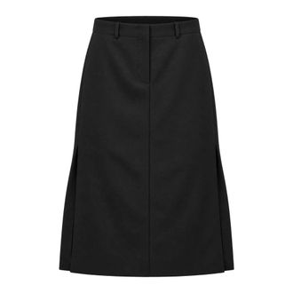 Fendi Falda Grain de Poudre - Skirts - Mujer - Negro - M