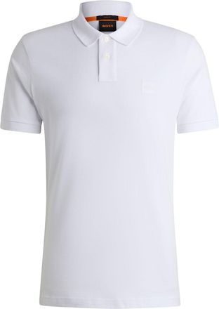 BOSS logo-appliqu&eacute; polo shirt - men - Cotton/Elastane - 3XL - White
