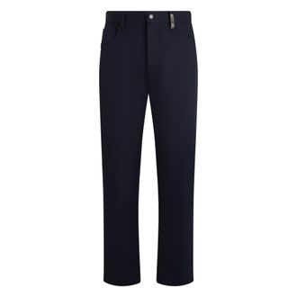 Moschino Rechte broek - Heren - Broeken - Blauw - Maat: M Katoen