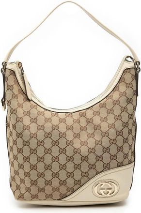 Gucci Pre-owned Shoulder Bags, female, Brown, Size: ONE SIZE Pre-owned Patterned Shoulder Bag