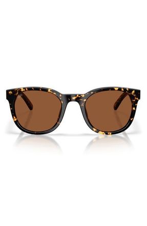Costa Middles 51mm Gradient Polarized Round Sunglasses in Tortoise /Copper at Nordstrom