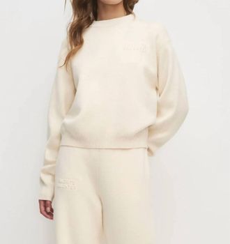 Favorite Daughter The Fatigue Sisters Sweatshirt In Cream