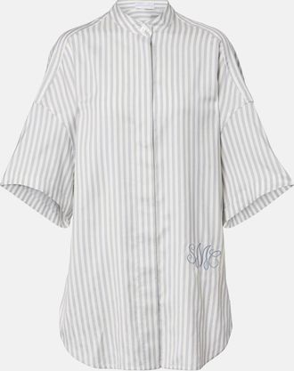 Stella McCartney Striped silk and wool shirt