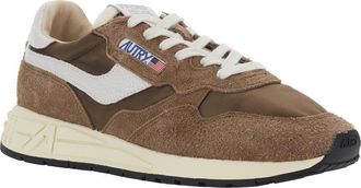 Autry Mens Sneakers Reelwind Brown Suede Nylon Trainers