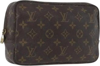 Louis Vuitton Pre-owned Clutches, female, Brown, Size: ONE SIZE Pre-owned Trousse Toilette 23