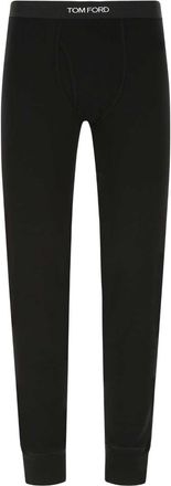 Tom Ford Black Stretch Cotton Leggings