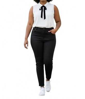 Lafayette 148 New York Cloud Sleeveless Tie Blouse In White