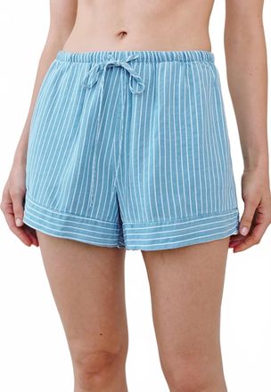Bella Dahl Banded Stripe Short In Coastal Wash