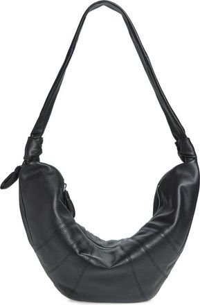 Christophe Lemaire Large Croissant Leather Bag in Black at Nordstrom