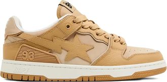 A Bathing Ape Sk8 Sta low-top sneakers met vlakken - Bruin