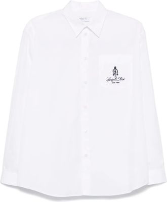 Sporty & Rich Camicia con ricamo - Bianco
