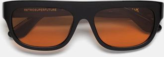 Retro Superfuture Sunglasses Serioso Refined Zxo Black/Orange Unisex