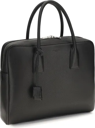 Saint Laurent BV Bowling Brief Briefcase - Black