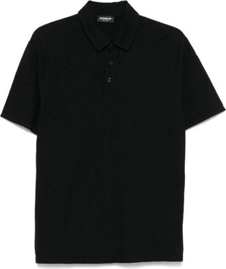 Dondup Polo shirt met normale pasvorm - Heren - Polos - Zwart - XL - Katoen - Tops