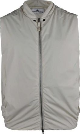 Stone Island Stellina Comfort Tech Composite Polartec Alpha Technology Vest - Heren - Bodywarmers - Wit - M - Polyester - Jassen
