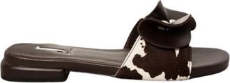 Jeannot Sandalo ciabatta - Dames - Sandalen - Zwart - 40 EU - Leer - Schoenen