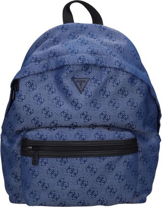 Guess Fabric Backpack - Heren - Rugzakken - Blauw - ONE Size - Tassen