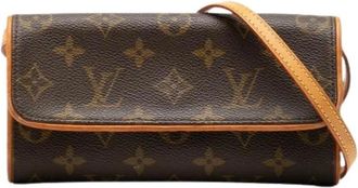 Louis Vuitton Pre-owned Cross Body Bags, female, Brown, Size: ONE SIZE Pre-owned Pochette Twin PM