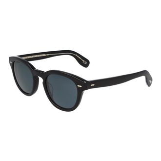 Oliver Peoples Sunglasses, unisex, Black, 48 MM, Round Acetate Sunglasses