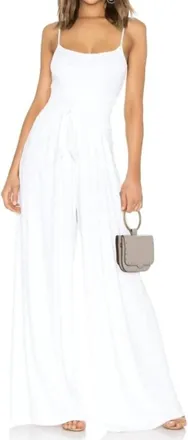 Susana Monaco Slip Top Jumpsuit In Sugar