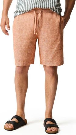 Rodd & Gunn Linen Shorts in Yam at Nordstrom, Size Xxx-Large