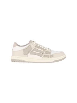 Amiri White Layered Perforated Low-Top Sneakers
