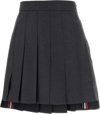 Thom Browne Graphite wool mini skirt