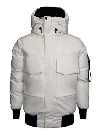 Siksilk Winterjacke SIKSILK Siksilk Winterjacke Hooded Bomber Jacket, Herren, Gr. M, beige, Obermaterial: 100% Polyester PES., Jacken Winterjacke