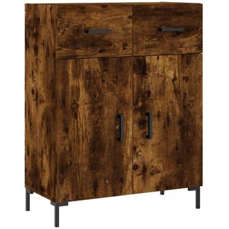 vidaXL Credenza Rovere Fumo 69,5x34x90 cm in Legno Multistrato - Vidaxl