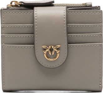 Pinko Beige Calfskin Wallet With Decorative Clasp
