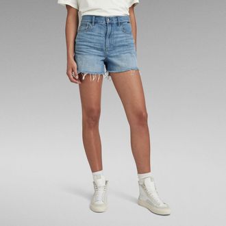 G-Star 3301 Ripped Short - Midden blauw - Dames