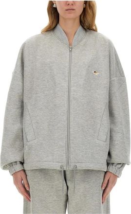 Fiorucci Zip-throughs - Dames - Vesten met rits - Grijs - L - Polyester - Hoodies & sweatvesten